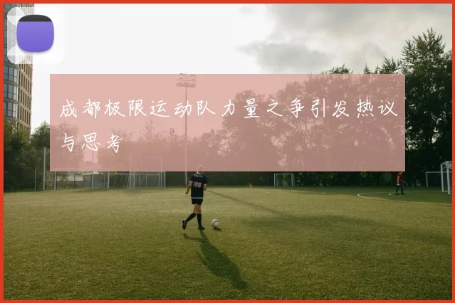 成都极限运动队力量之争引发热议与思考
